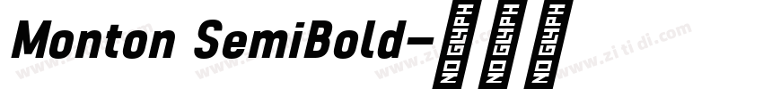 Monton SemiBold字体转换